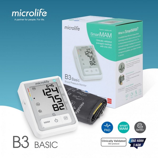 Máy đo huyết áp microlife B3 Basic